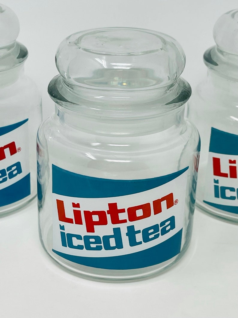 Lipton Iced Tea Jar YOU PICK Lipton Tea Tin Glass Lipton Etsy