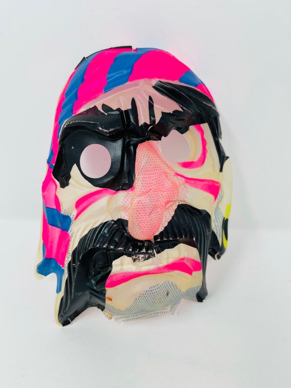 Colorful Pirate Mask - VINTAGE Halloween Mask - M… - image 2