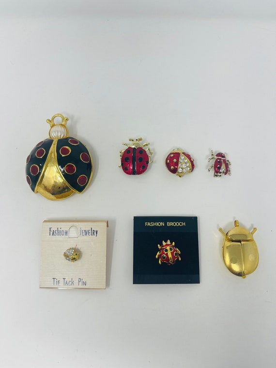 swarovski ladybug pin Gem