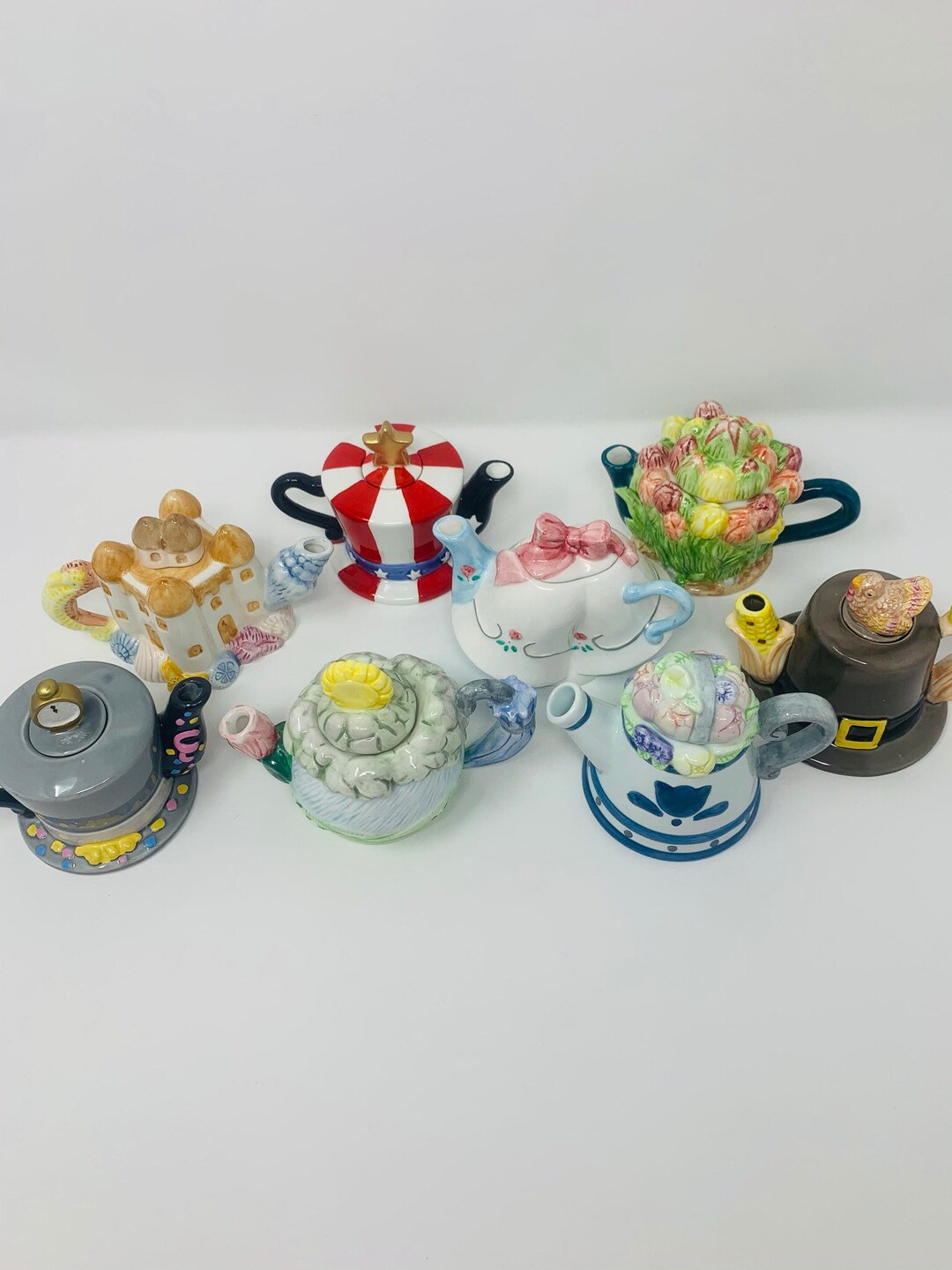 Vintage Mini Teapots Collectible Teapots Seasonal Teapots Collectible