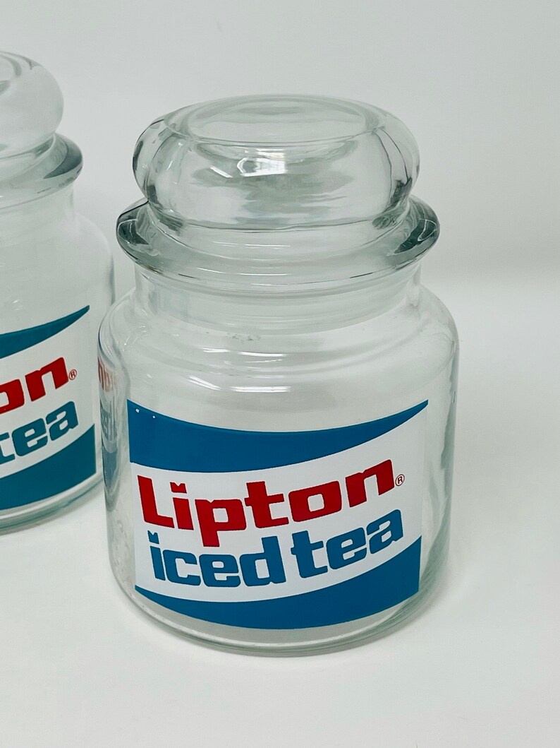 Lipton Iced Tea Jar YOU PICK Lipton Tea Tin Glass Lipton Etsy