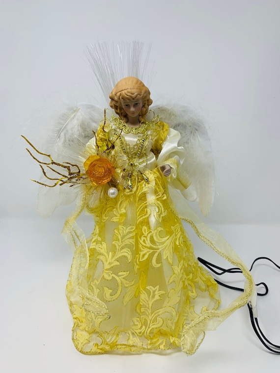 Fiber Optic Angel Figurines