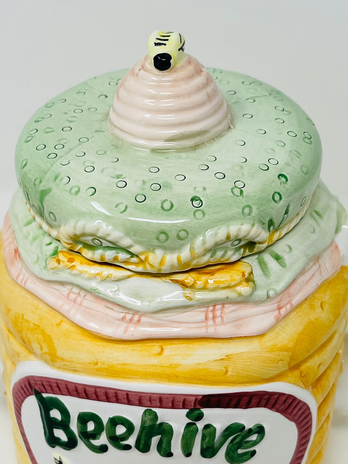 Ceramic Honey Bee Teapot Vintage Beehive Teapot Shabby Etsy