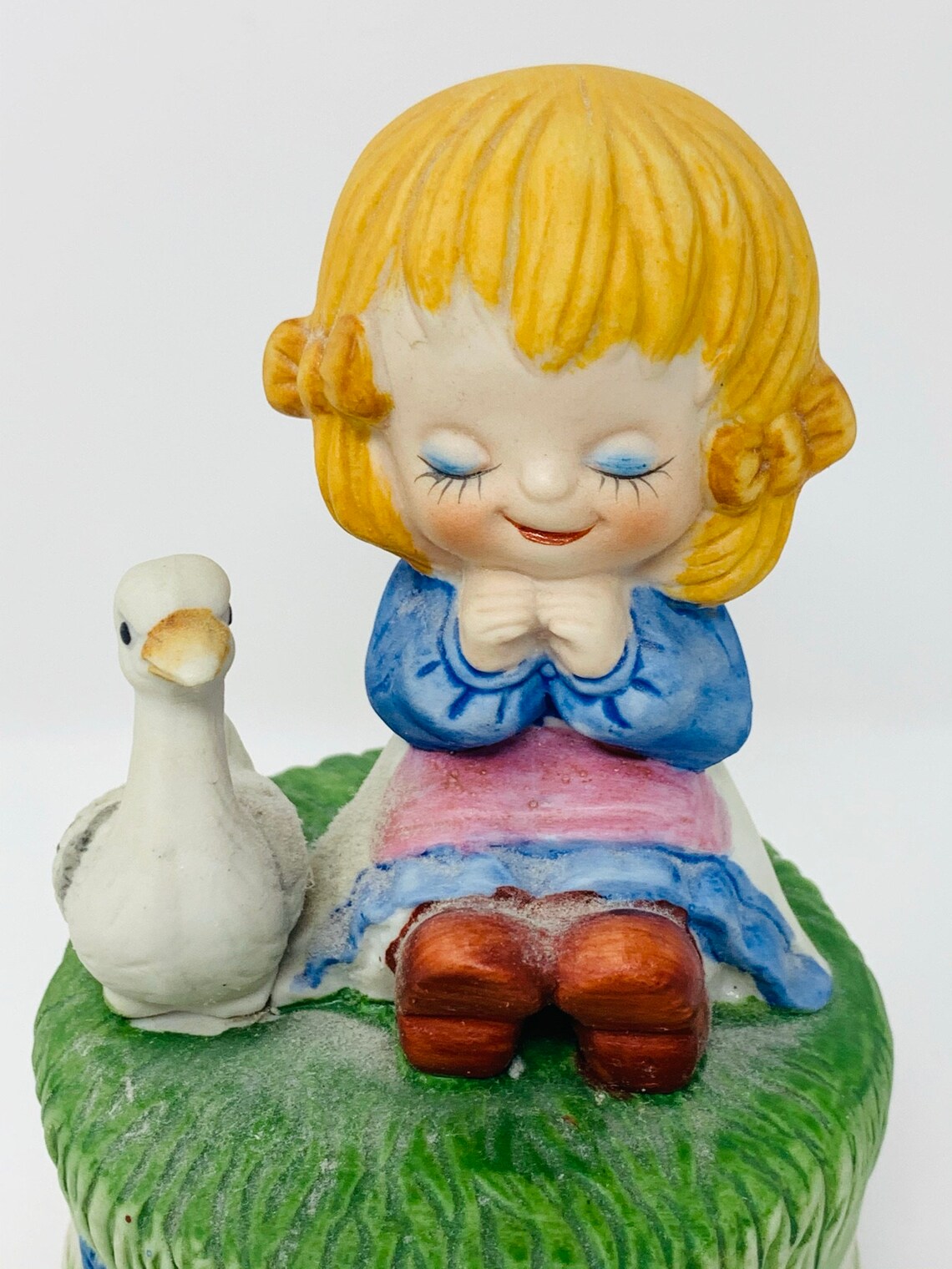 Girl Musical Figurine Windup MUSICAL Girl FIGURINE UCGC Etsy