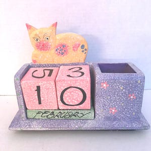 90s Wood Calendar - Etsy