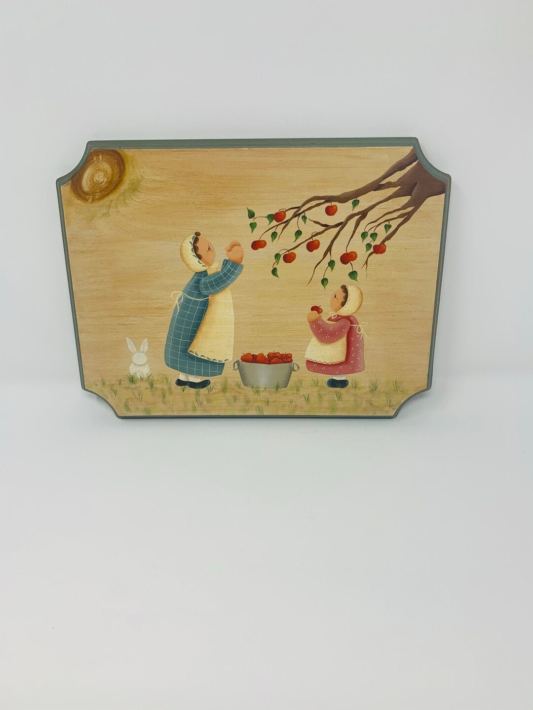 Hand Painted Wooden Plaque Wooden Wall Art Primitive Wall Etsy