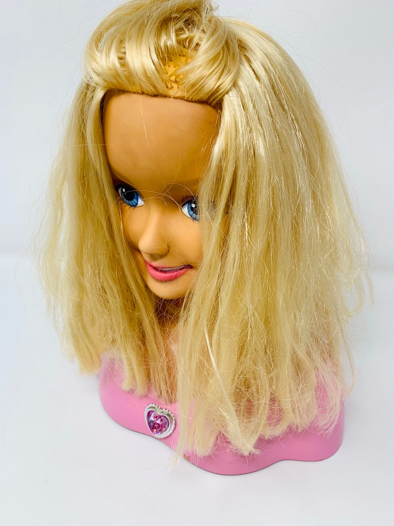 BARBIE Doll STYLING HEAD Blonde Barbie Blue Eyed Barbie | Etsy