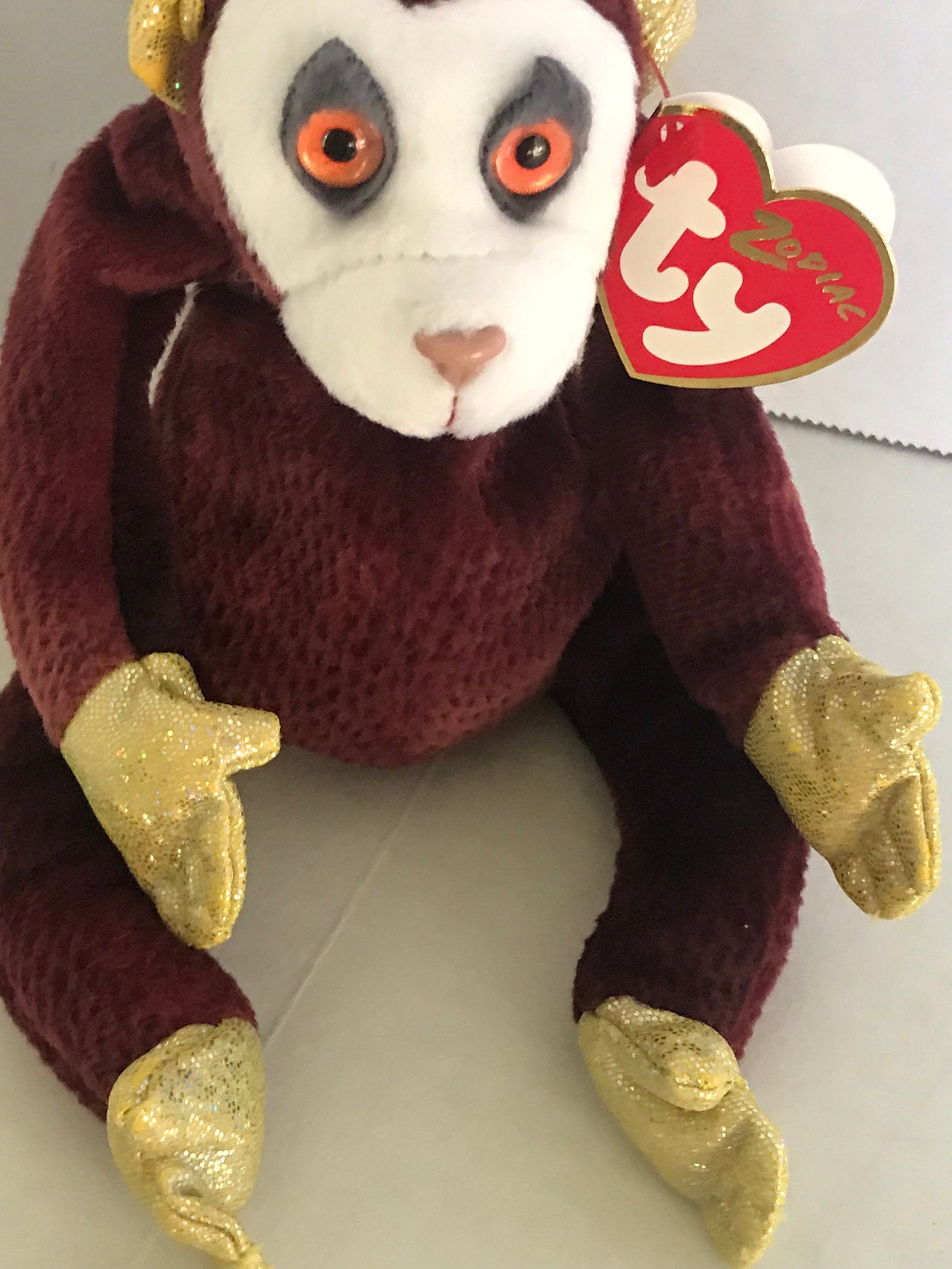 TY Beanie Baby monkey the Monkey... Has Original - Etsy