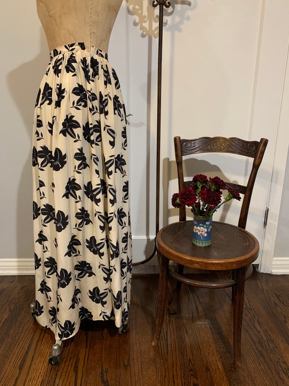 Vintage Valentino Silk Maxi Skirt