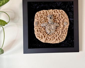 Framed wall art, Relief sculpture, Emotional art