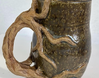 Organic tree mug, nature lover gift, 16oz mug