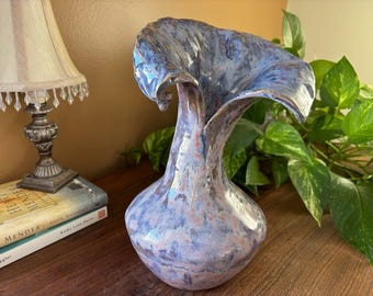 Handmade elegant slanted vase