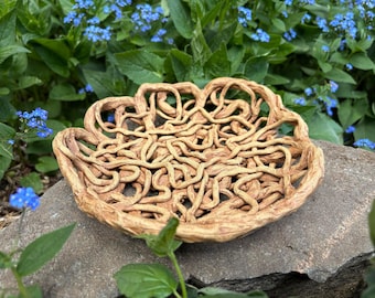Ceramic fruit dish, Accent dish, Woven ceramics