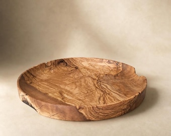 Handmade Unique Olive wood bowl, Wooden fruit bow, Decorative table centerpiece, Fruit Bowl, Kitchen Decor, Shelf Accent, Wabi Sabi