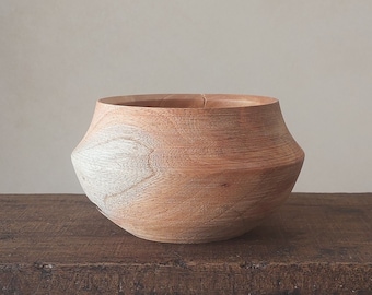 UNIQUE Kitchen Decor, Wood Decorative Bowl, Shelf Accent, Wabi Sabi, Japandi Style