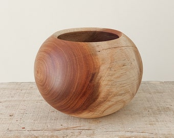 UNIQUE Living Room Decor, Wood Decorative Bowl, Shelf Accent, Wabi Sabi, Japandi Style