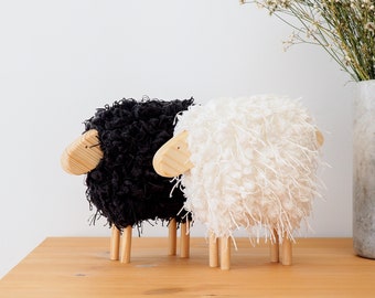 Black Sheep, Natural Nursery Decor, Baby Nordic decor, Baby Gift