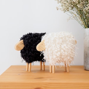 Black Sheep, Natural Nursery Decor, Baby Nordic decor, Baby Gift