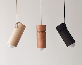 Wood Pendant Lighting, Ceiling Lamp, Hanging Light, Natural Modern Chandelier, Handmade Wood Sculpture, Japandi, Minimal Design