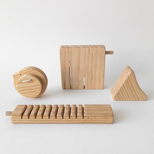 Wood Animal Musical Instruments, Toddler Gift, Eco-Friendly Toy, Toddler Gift Idea, Montessori Toy