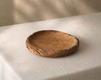 Live Edge Mahogany Bowl, Handmade Wooden Bowl from Reclaimed Workshop Wood, Decorative table centerpiece, Fruit Bowl, Kitchen Decor