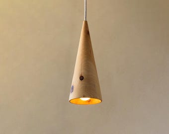 Natural Wood Pendant Lighting, Sculpture Ceiling Lamp, Hanging Light, Natural Modern Chandelier, Handmade, Japandi, Minimal Design