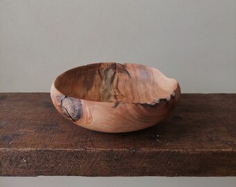 UNIQUE Kitchen Decor, Wood Decorative Bowl, Shelf Accent, Wabi Sabi, Japandi Style