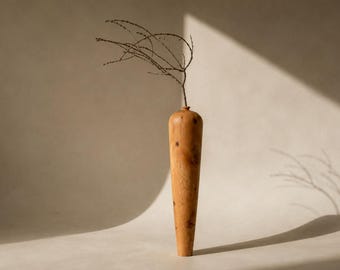EXTRA LARGE UNIQUE Big Cedar Wood Vase, Minimalistic Wood Decorative Vase, Shelf Accent, Wabi Sabi, Japandi Style