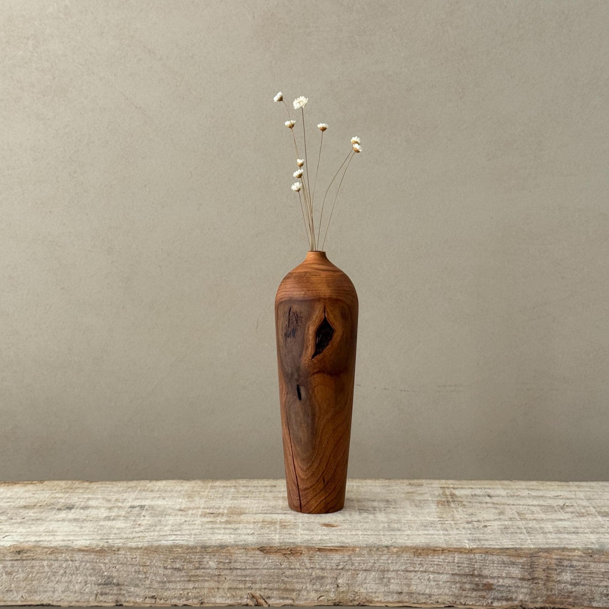 UNIQUE Wood Vases, Minimalistic Wood Decorative Vase, Shelf Accent