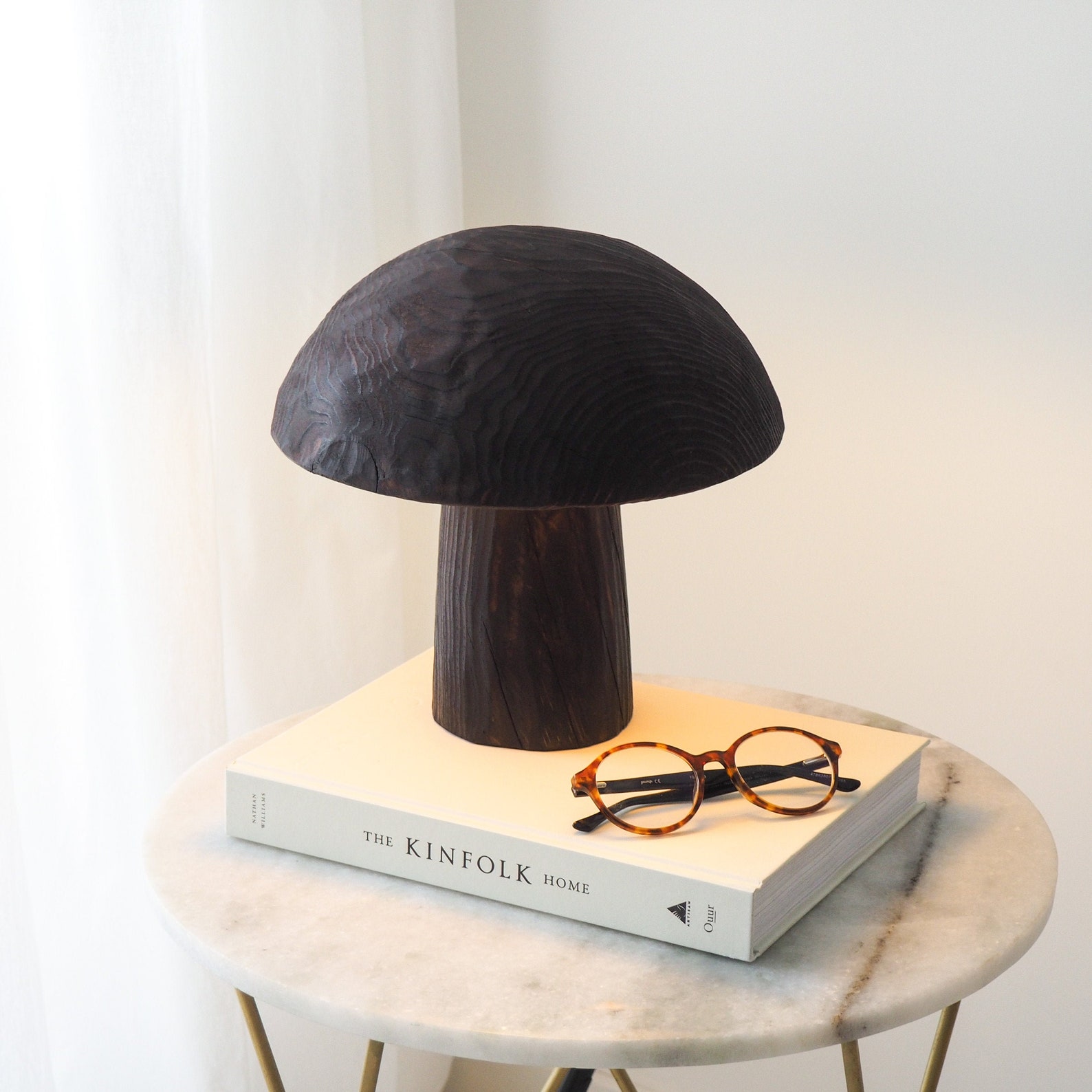 Wood Table Lamp Minimal Nordic Living Room Handmade Wood - Etsy