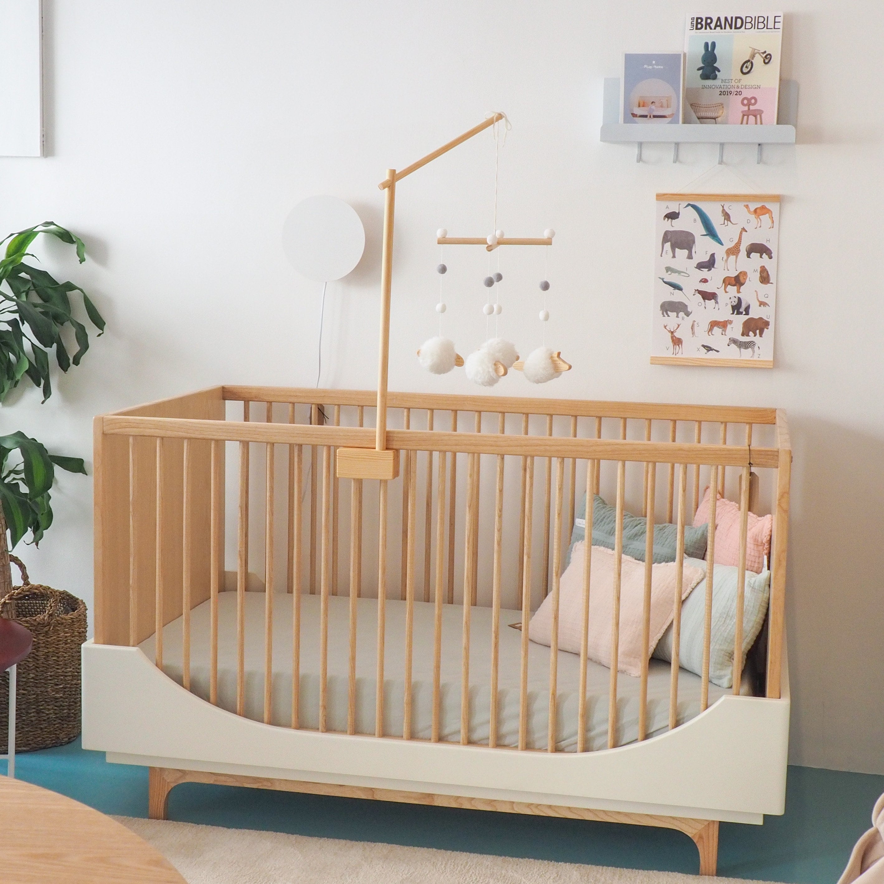 Wood Baby Mobile Holder Crib Mobile Hanger Crib Wooden Etsy