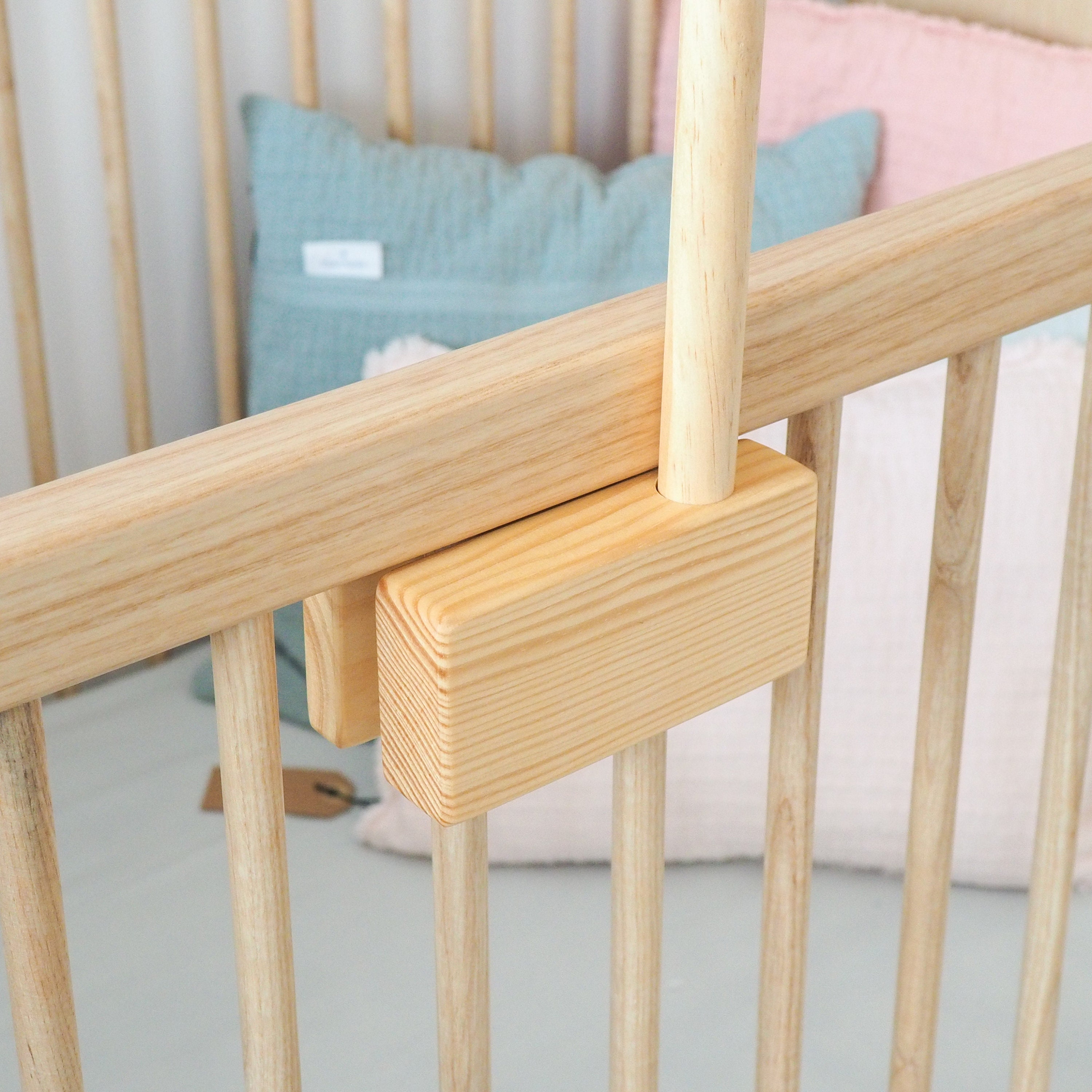 Wood Baby Mobile Holder Crib Mobile Hanger Crib Wooden Etsy