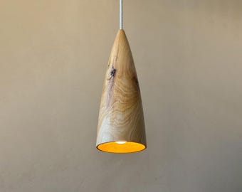 Natural Wood Pendant Lighting, Sculpture Ceiling Lamp, Hanging Light, Natural Modern Chandelier, Handmade, Japandi, Minimal Design
