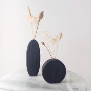 Wooden Flower Vase, Minimal Design, handcrafted home decor, Fresh flowers, Decor, Minimal Vase, Geometric Form Vase