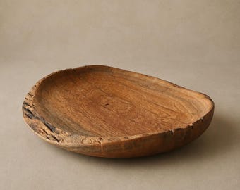 Live Edge Mahogany Bowl, Handmade Wooden Bowl from Reclaimed Workshop Wood, Decorative table centerpiece, Fruit Bowl, Kitchen Decor