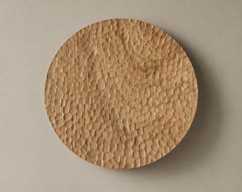Unique Oak Wooden Plate, Decorative handmade bowl, Fruit Bowl, Kitchen Decor, Shelf Accent, Wabi Sabi, Japandi Style