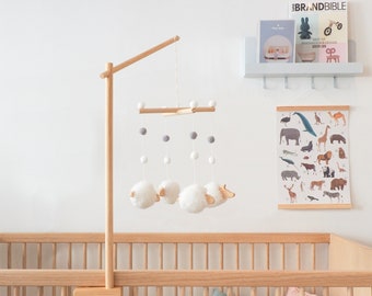 Wood Baby Mobile Holder | Crib Mobile Hanger | Crib wooden mobile arm | mobile hanger