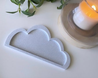 Mini Cloud Tray: Stone-Like PLA Decorative Tray