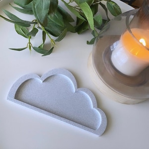 Mini Cloud Tray: Stone-Like PLA Decorative Tray