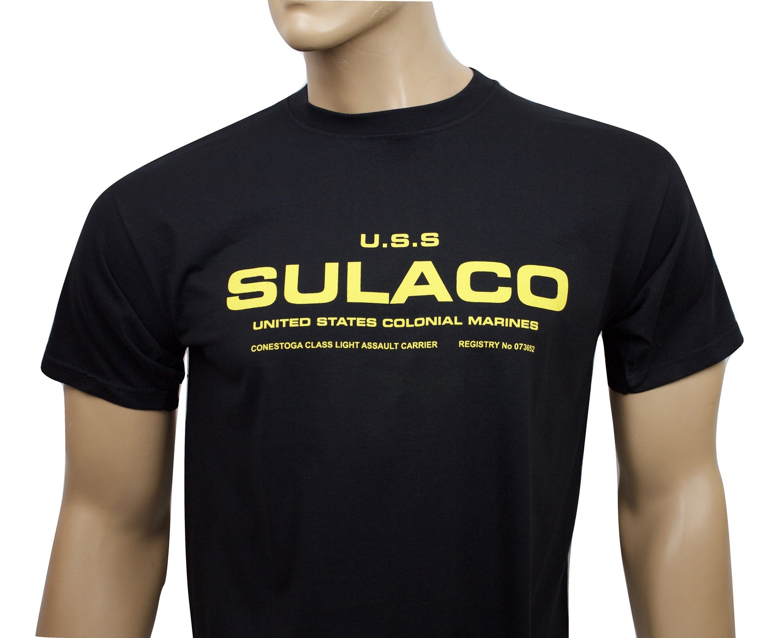 Mens Aliens USS Sulaco Crew Member T Shirt Nostromo Weyland Yutani M41A