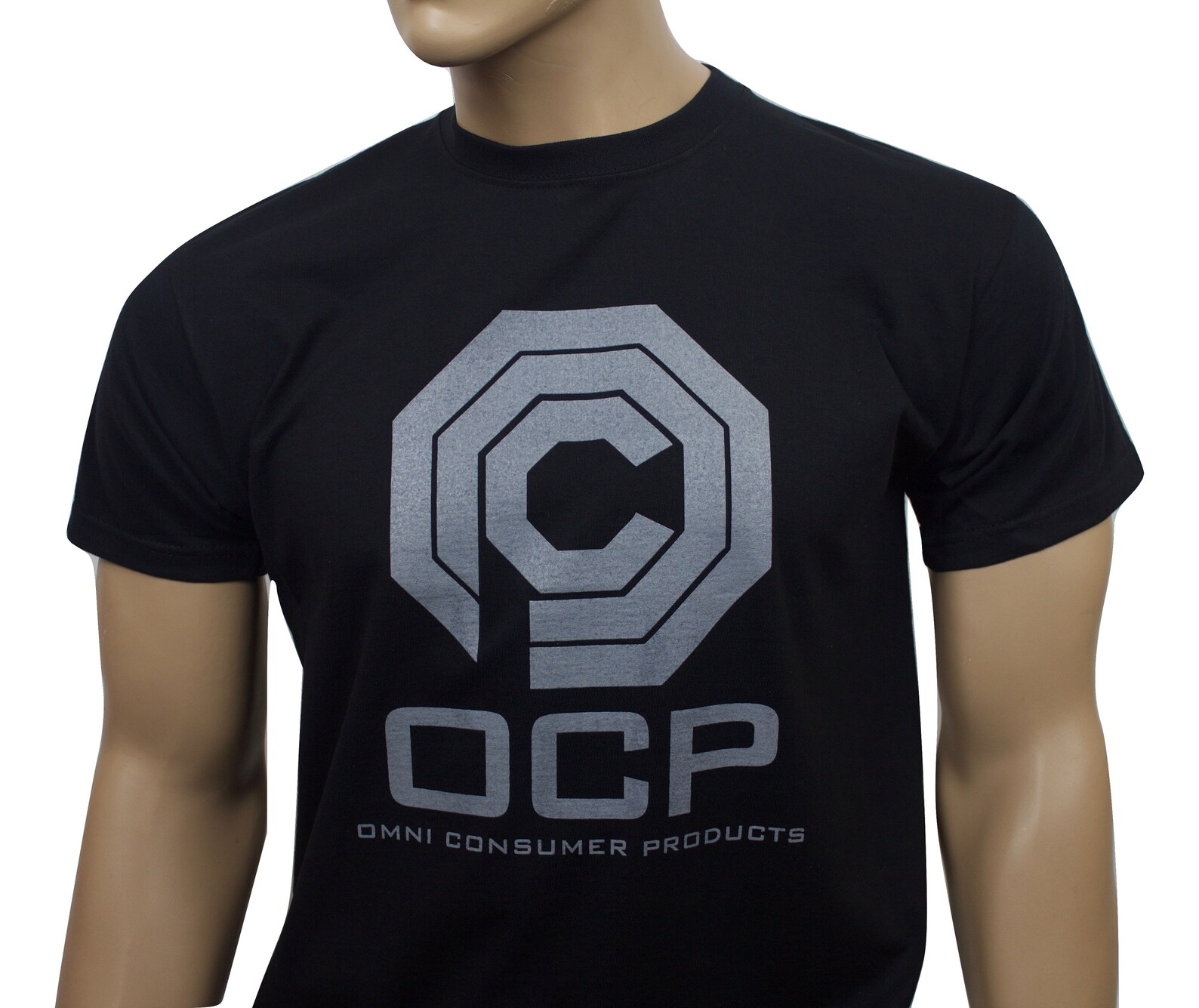 Maglietta Robocop Retro Wave OCP, Cotone Organico Nero, Taglie Dalla S Alla 5XL, Digital Pharaoh