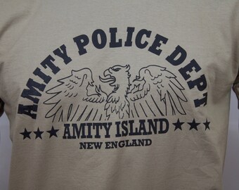 Jaws inspired Amity Police Department t-shirt