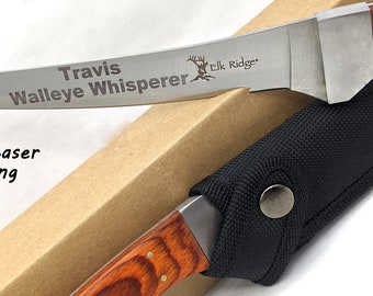 Personalized fillet knife, engraved fillet knife, customized fillet knife, personalized knife, engraved knife, customized knife