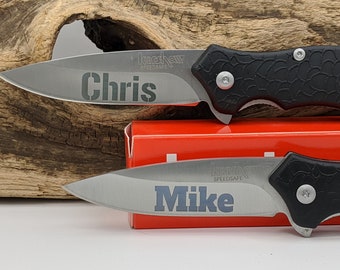 Personalized knife, engraved knife, etched knife, knife gift, pocket knife, groomsmen gift, guy gift, Kershaw 1830, pocket knife