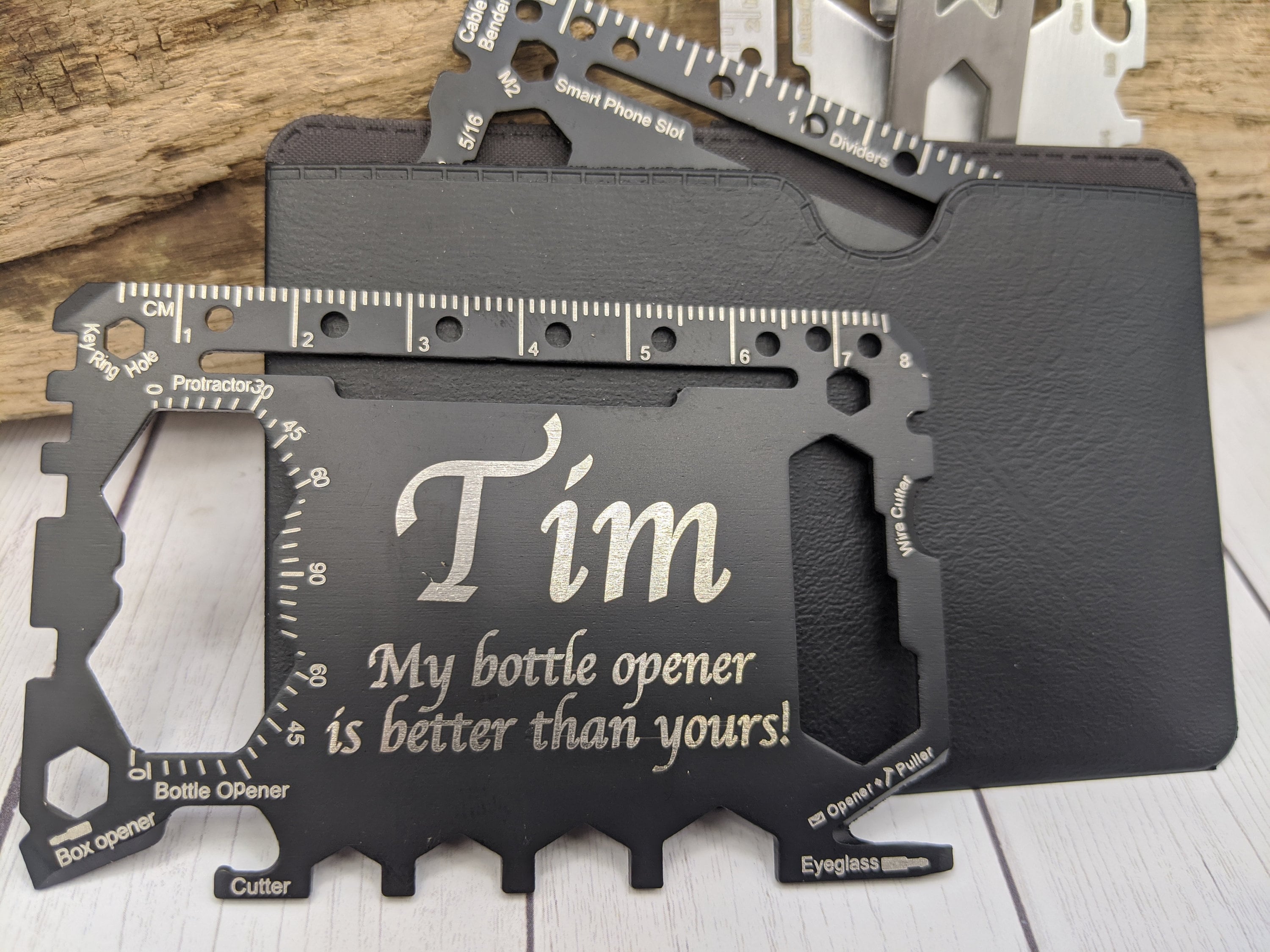 Personalized Credit Card Multi Tool Engraved Card Tool EDC Etsy