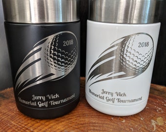 Personalized Can Cooler, Engraved Can Cooler, Double Wall Can Cooler laser engraved with text or image! Engraved coozie, Engraved cooler