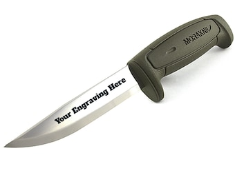 Personalized groomsman knife, engraved groomsman knife, wedding party knife, Mora Morakniv