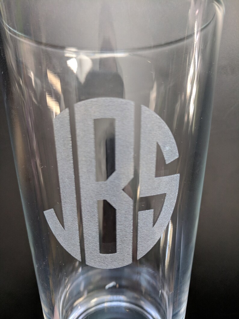 Laser Engraved Pint Glass Engraved Beer Glass Monogrammed Etsy