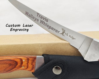 Personalized fillet knife, engraved fillet knife, customized fillet knife, personalized knife, engraved knife, customized knife