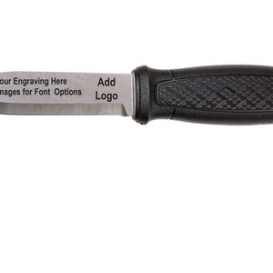 Engraved knife, Engraved Garberg, Personalized knife, personalized Garberg Morakniv - Full Tang Bushcraft knife